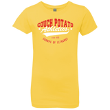 T-Shirts Vibrant Yellow / YXS Couch Potato Girls Premium T-Shirt