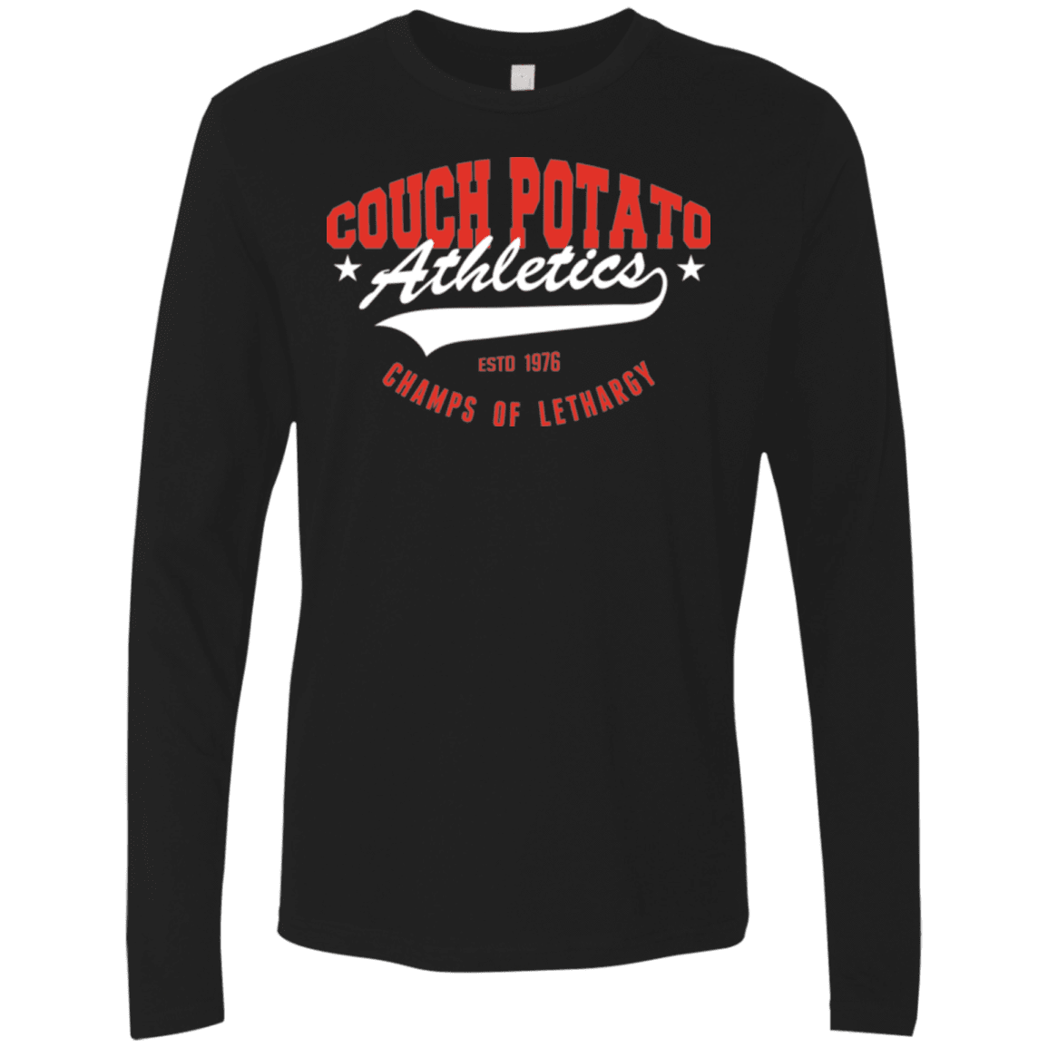 T-Shirts Black / Small Couch Potato Men's Premium Long Sleeve