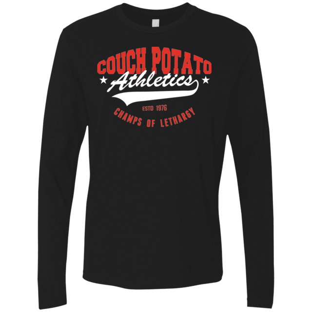 T-Shirts Black / Small Couch Potato Men's Premium Long Sleeve