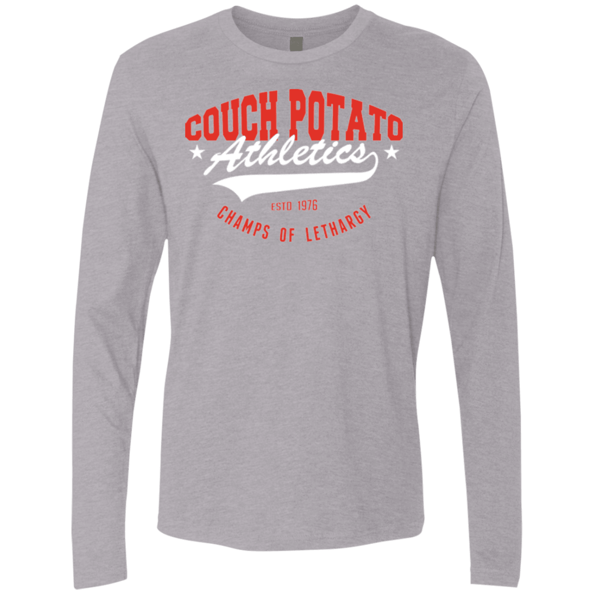 T-Shirts Heather Grey / Small Couch Potato Men's Premium Long Sleeve