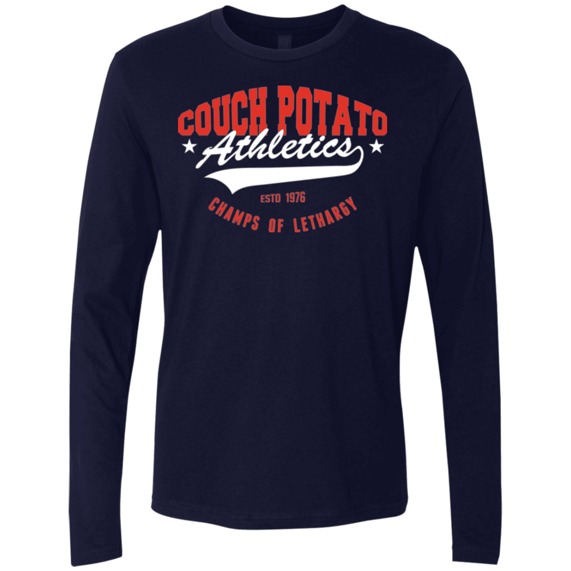 T-Shirts Midnight Navy / Small Couch Potato Men's Premium Long Sleeve
