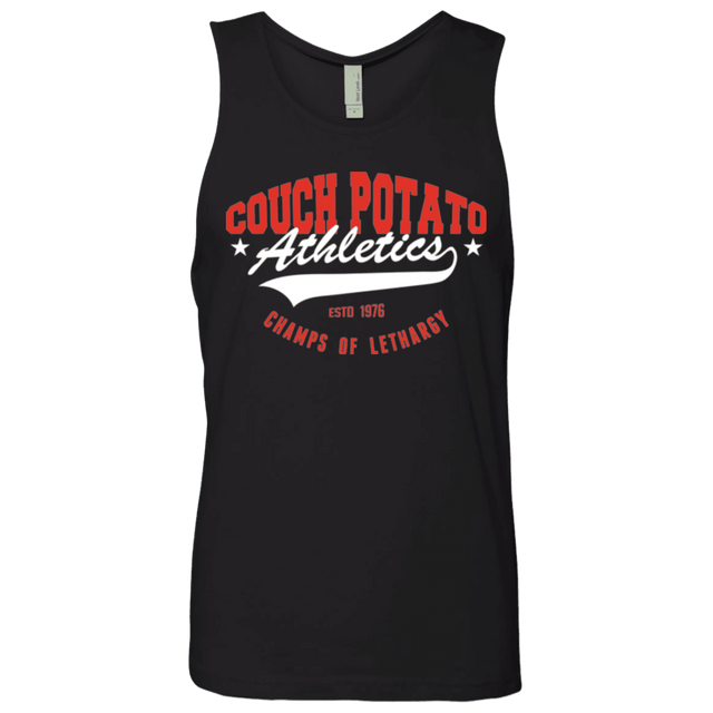 T-Shirts Black / Small Couch Potato Men's Premium Tank Top