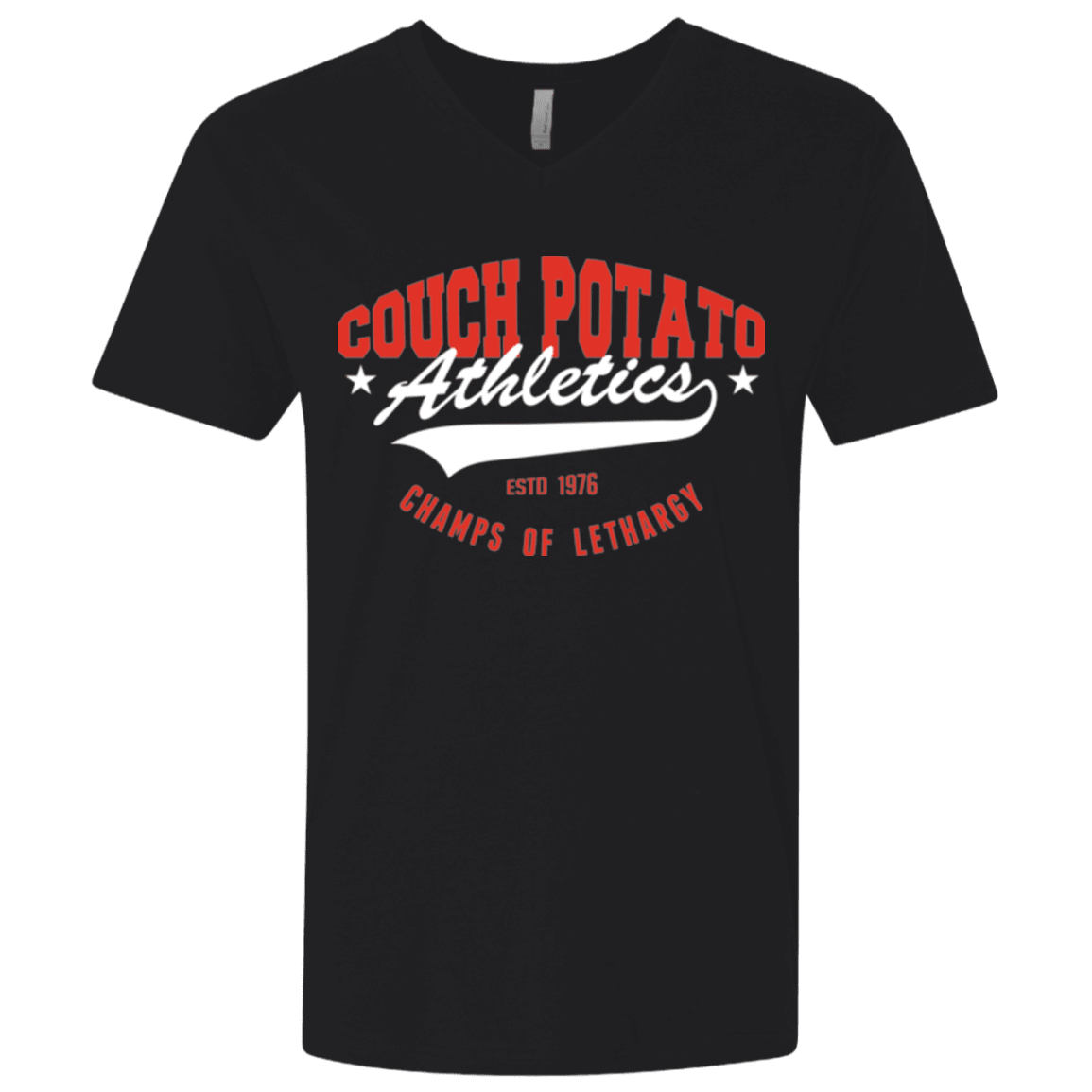 T-Shirts Black / X-Small Couch Potato Men's Premium V-Neck