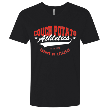 T-Shirts Black / X-Small Couch Potato Men's Premium V-Neck