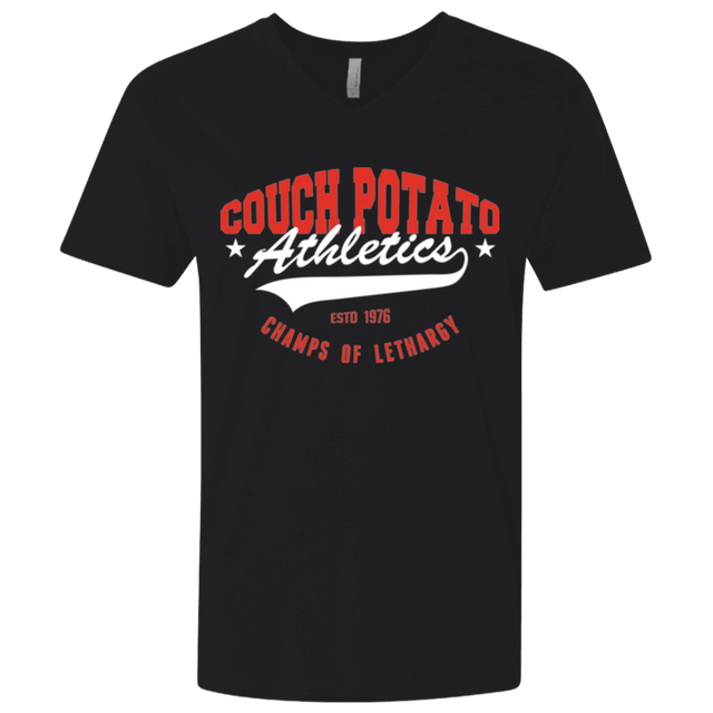 T-Shirts Black / X-Small Couch Potato Men's Premium V-Neck