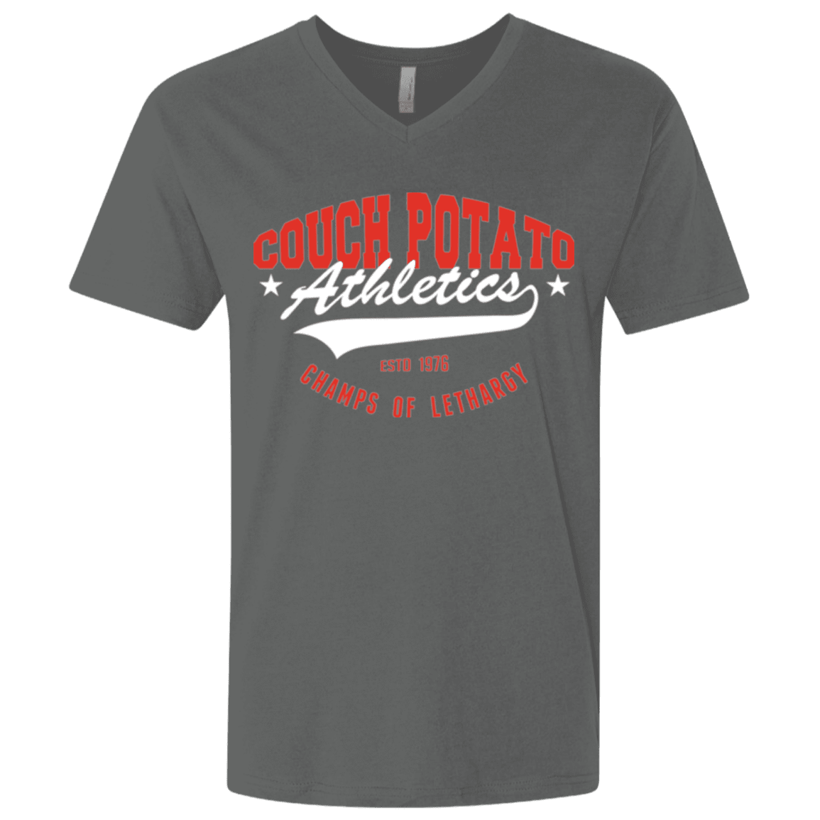 T-Shirts Heavy Metal / X-Small Couch Potato Men's Premium V-Neck