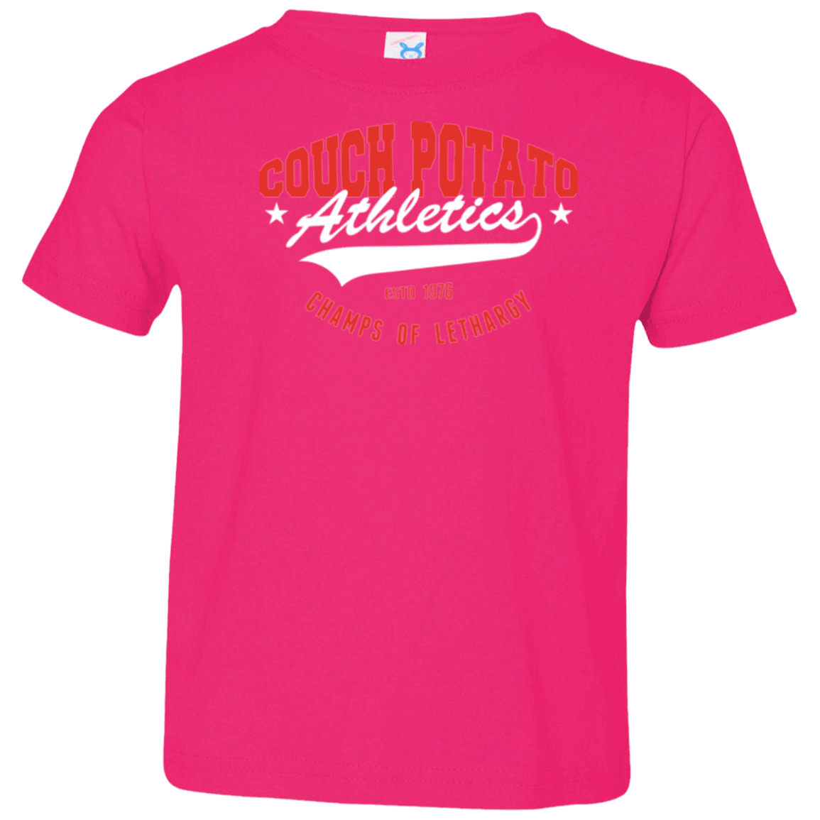 T-Shirts Hot Pink / 2T Couch Potato Toddler Premium T-Shirt