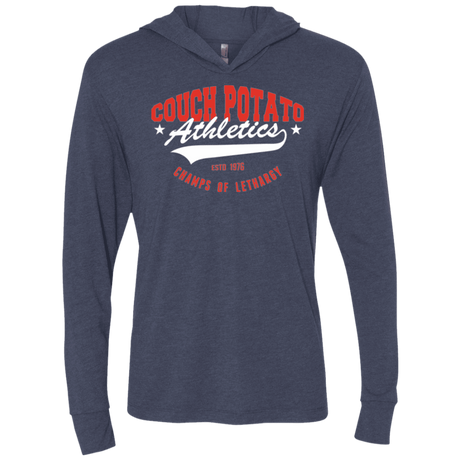 T-Shirts Vintage Navy / X-Small Couch Potato Triblend Long Sleeve Hoodie Tee