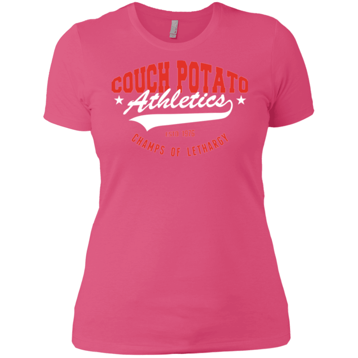 T-Shirts Hot Pink / X-Small Couch Potato Women's Premium T-Shirt