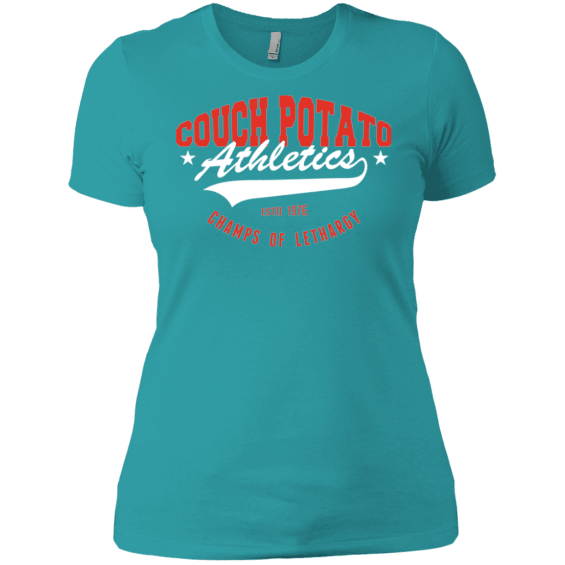 T-Shirts Tahiti Blue / X-Small Couch Potato Women's Premium T-Shirt