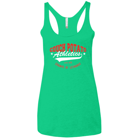 T-Shirts Envy / X-Small Couch Potato Women's Triblend Racerback Tank
