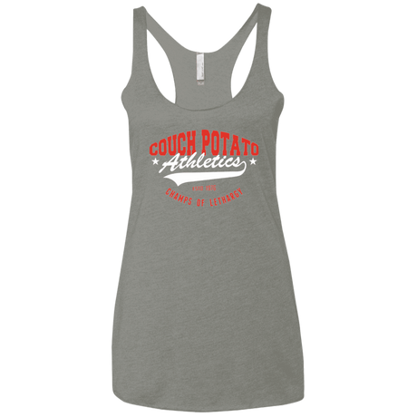 T-Shirts Venetian Grey / X-Small Couch Potato Women's Triblend Racerback Tank