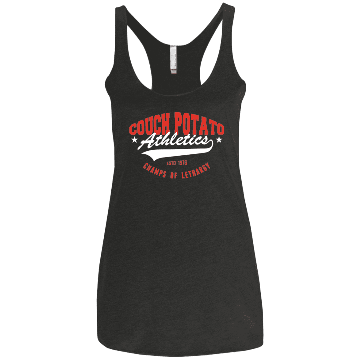 T-Shirts Vintage Black / X-Small Couch Potato Women's Triblend Racerback Tank