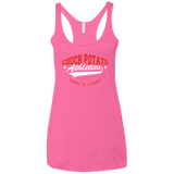 T-Shirts Vintage Pink / X-Small Couch Potato Women's Triblend Racerback Tank