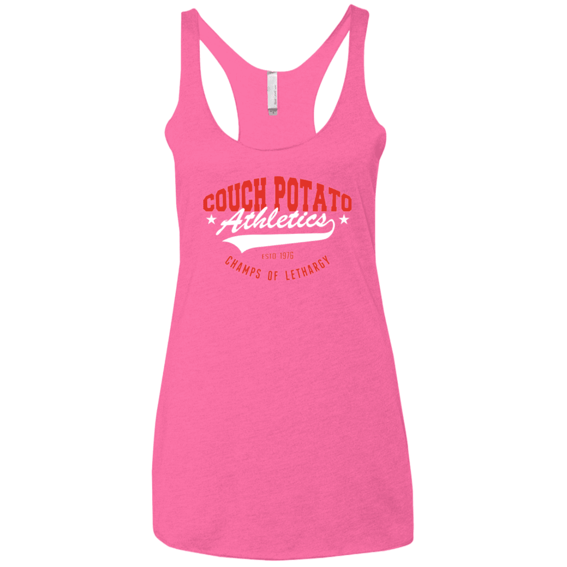 T-Shirts Vintage Pink / X-Small Couch Potato Women's Triblend Racerback Tank