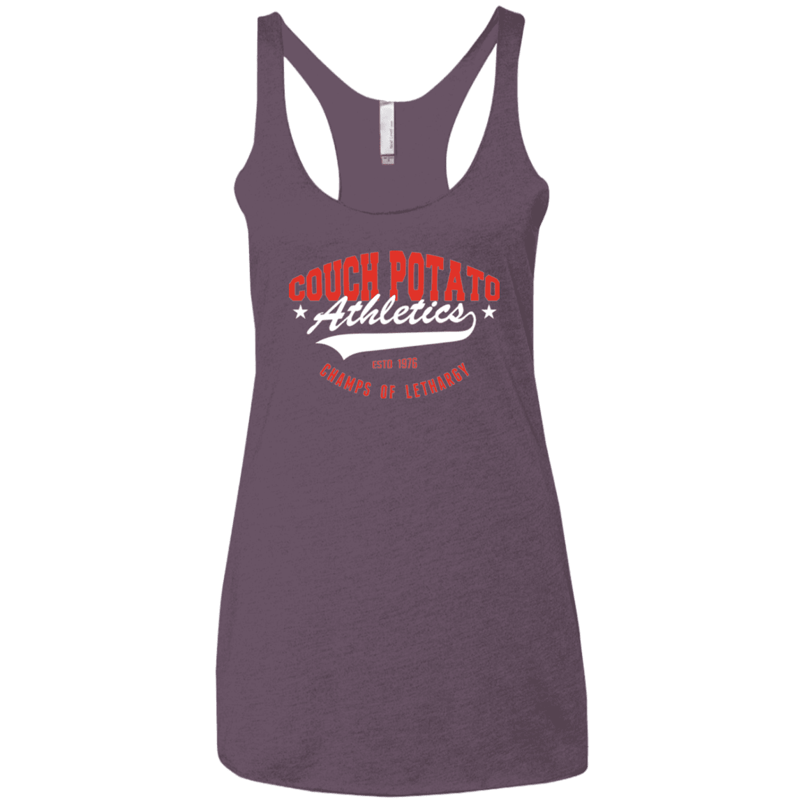 T-Shirts Vintage Purple / X-Small Couch Potato Women's Triblend Racerback Tank