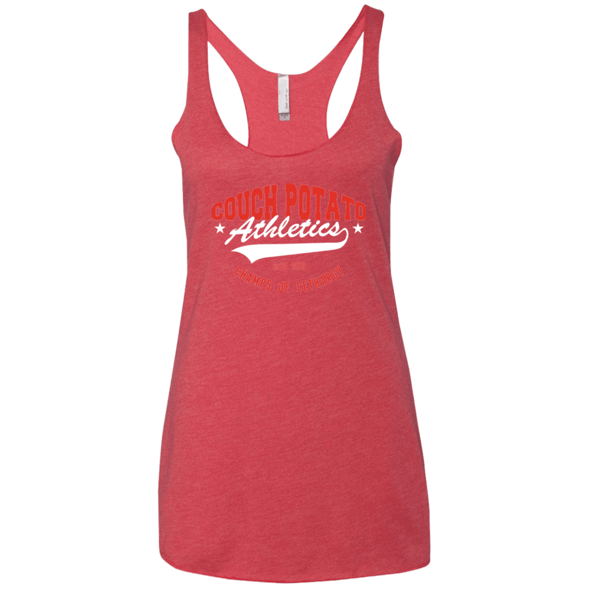 T-Shirts Vintage Red / X-Small Couch Potato Women's Triblend Racerback Tank