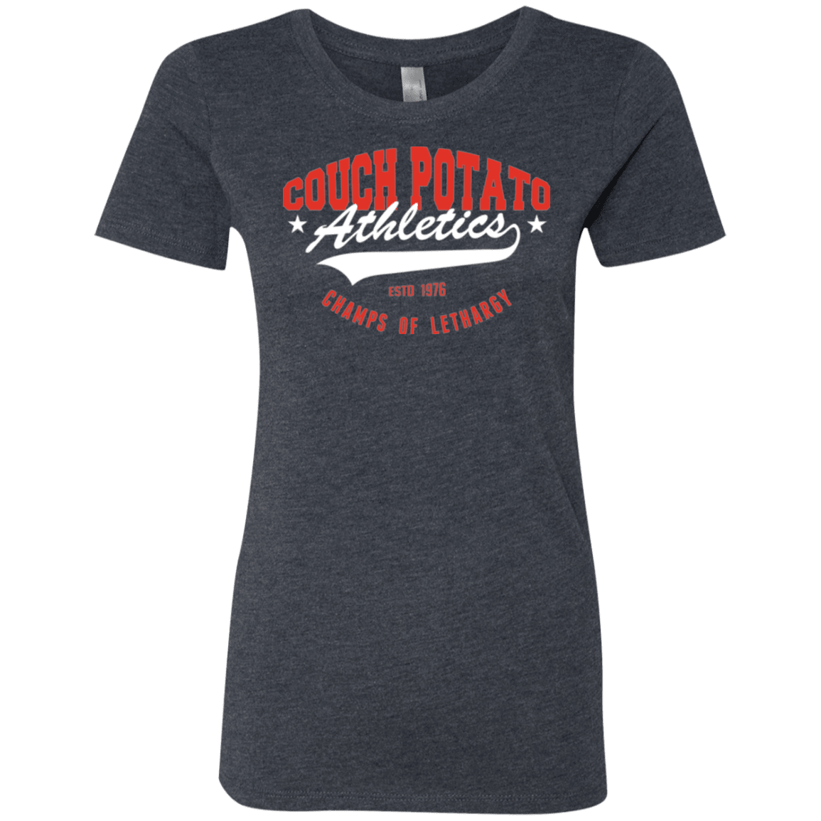 T-Shirts Vintage Navy / Small Couch Potato Women's Triblend T-Shirt