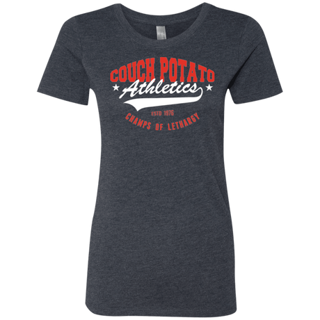 T-Shirts Vintage Navy / Small Couch Potato Women's Triblend T-Shirt