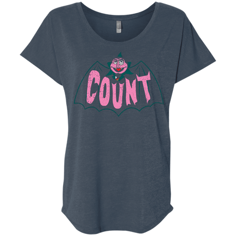 T-Shirts Indigo / X-Small Count Triblend Dolman Sleeve