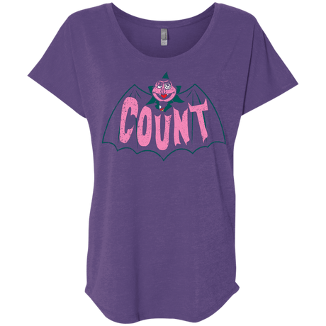 T-Shirts Purple Rush / X-Small Count Triblend Dolman Sleeve