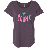 T-Shirts Vintage Purple / X-Small Count Triblend Dolman Sleeve