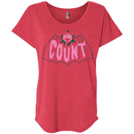 T-Shirts Vintage Red / X-Small Count Triblend Dolman Sleeve