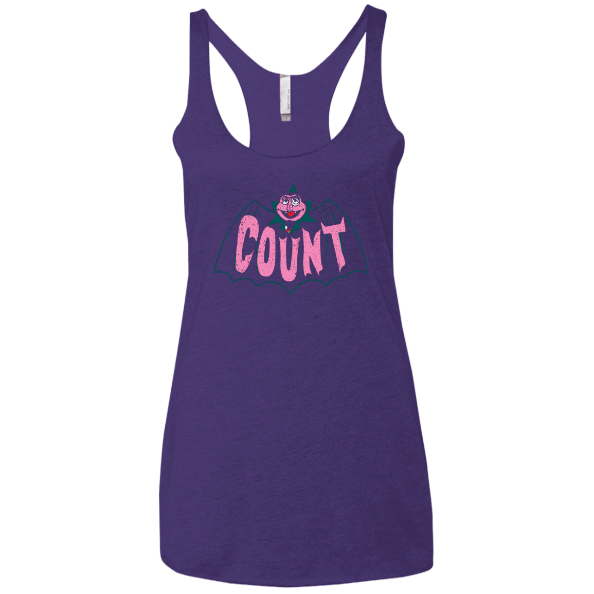 T-Shirts Purple Rush / X-Small Count Women's Triblend Racerback Tank