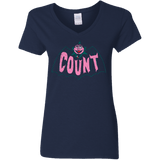 T-Shirts Navy / S Count Women's V-Neck T-Shirt