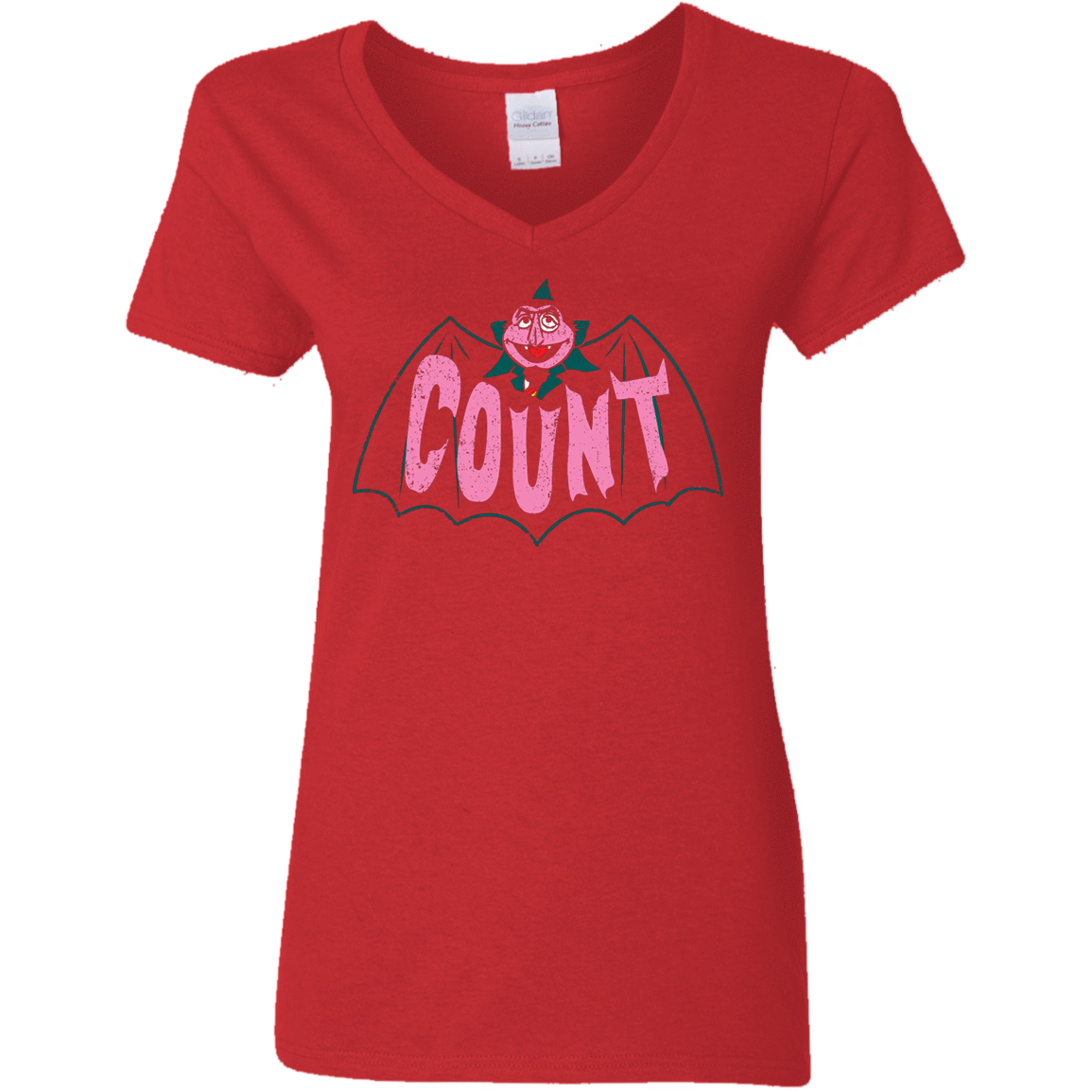 T-Shirts Red / S Count Women's V-Neck T-Shirt