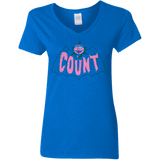 T-Shirts Royal / S Count Women's V-Neck T-Shirt