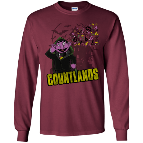 T-Shirts Maroon / S COUNTLANDS Men's Long Sleeve T-Shirt