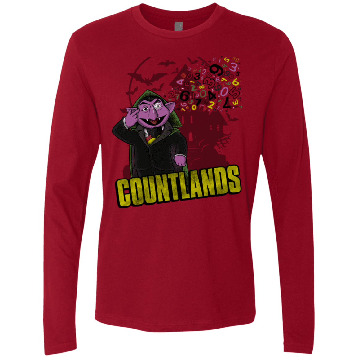 T-Shirts Cardinal / S COUNTLANDS Men's Premium Long Sleeve