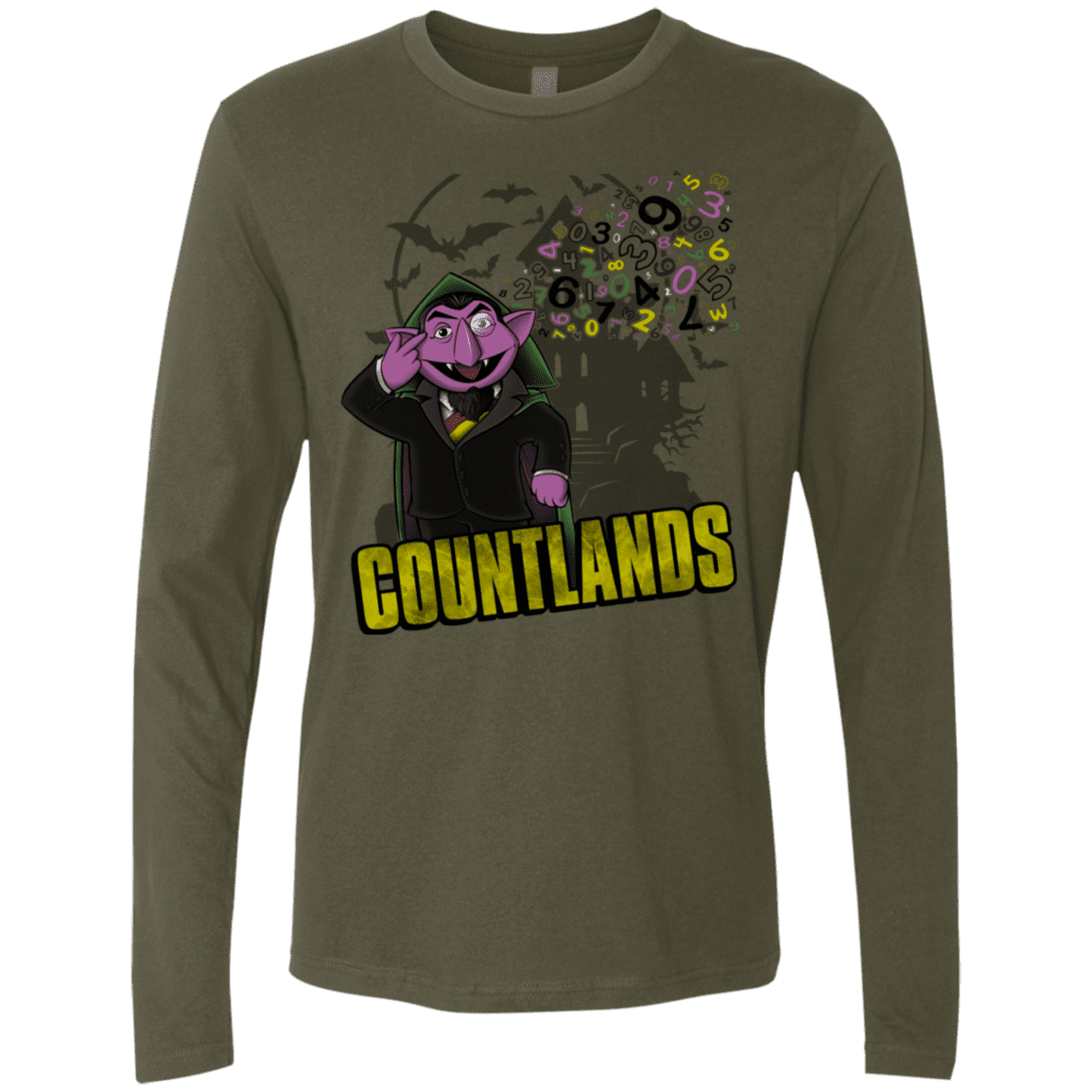 T-Shirts Military Green / S COUNTLANDS Men's Premium Long Sleeve