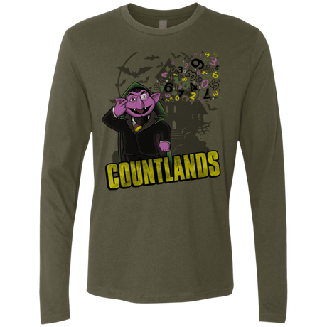 T-Shirts Military Green / S COUNTLANDS Men's Premium Long Sleeve