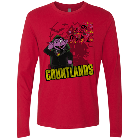 T-Shirts Red / S COUNTLANDS Men's Premium Long Sleeve