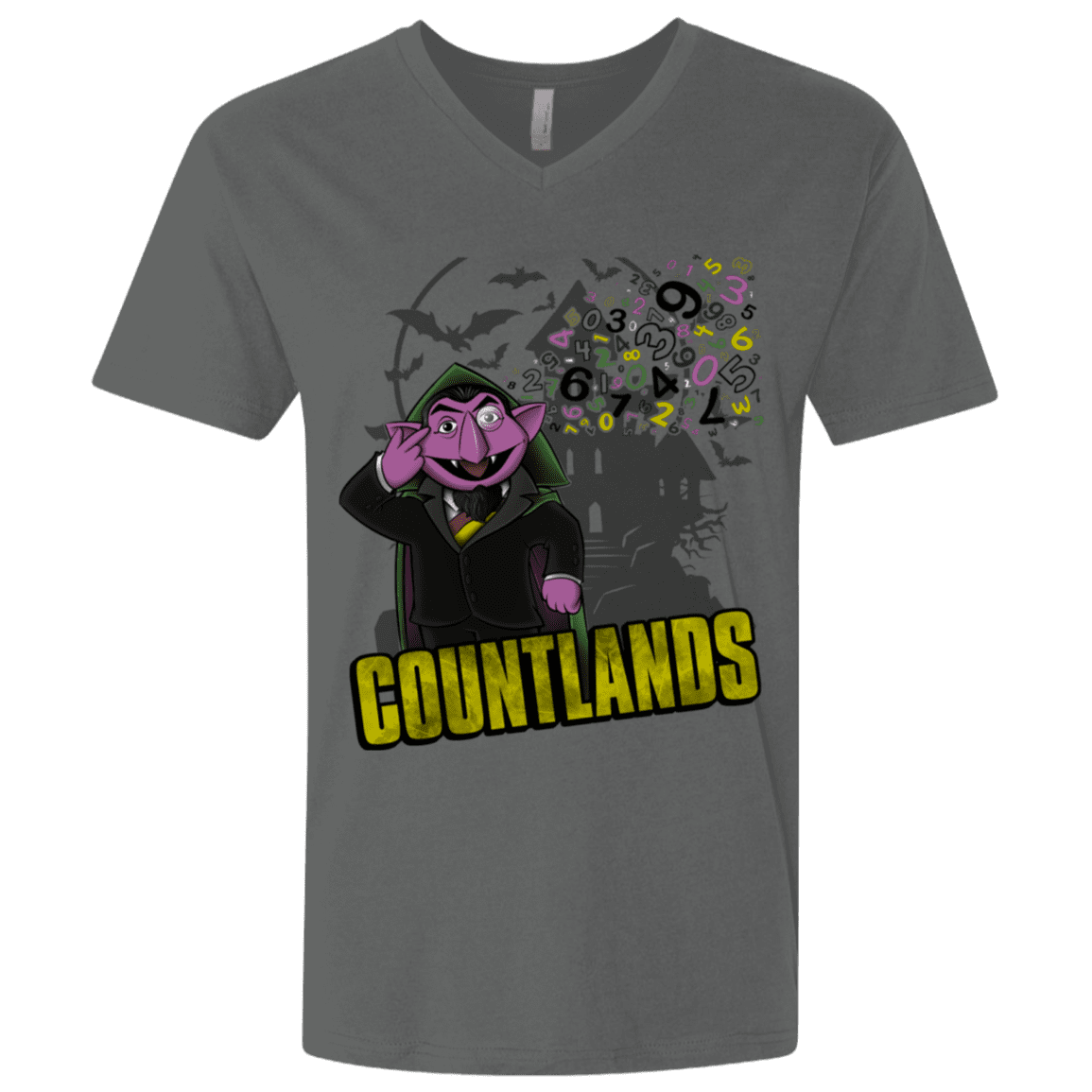 T-Shirts Heavy Metal / X-Small COUNTLANDS Men's Premium V-Neck