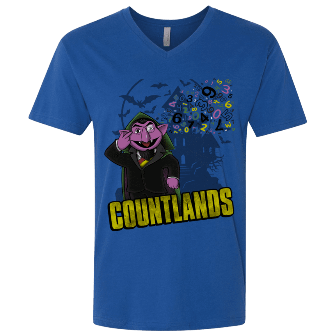 T-Shirts Royal / X-Small COUNTLANDS Men's Premium V-Neck