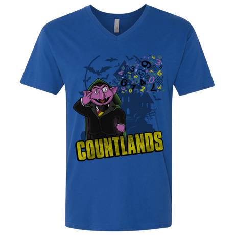 T-Shirts Royal / X-Small COUNTLANDS Men's Premium V-Neck