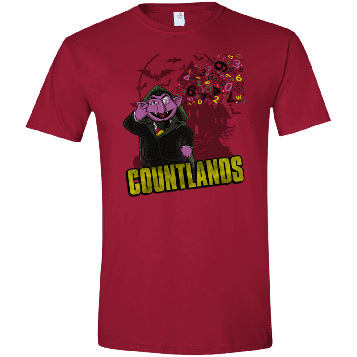 T-Shirts Cardinal Red / S COUNTLANDS Men's Semi-Fitted Softstyle