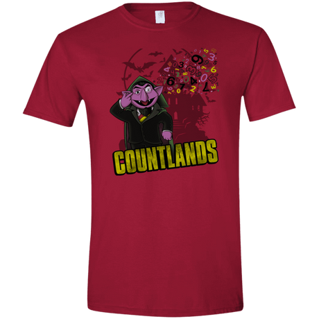 T-Shirts Cardinal Red / S COUNTLANDS Men's Semi-Fitted Softstyle