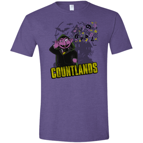 T-Shirts Heather Purple / S COUNTLANDS Men's Semi-Fitted Softstyle