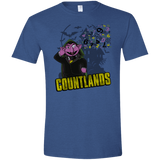 T-Shirts Heather Royal / X-Small COUNTLANDS Men's Semi-Fitted Softstyle
