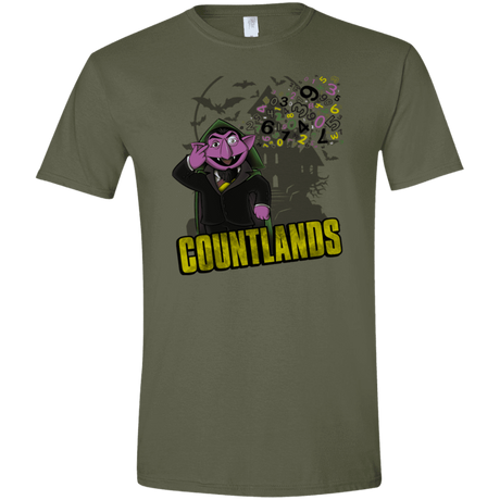 T-Shirts Military Green / S COUNTLANDS Men's Semi-Fitted Softstyle