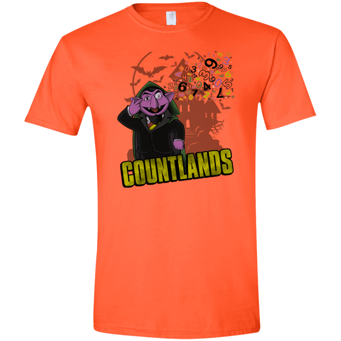 T-Shirts Orange / S COUNTLANDS Men's Semi-Fitted Softstyle