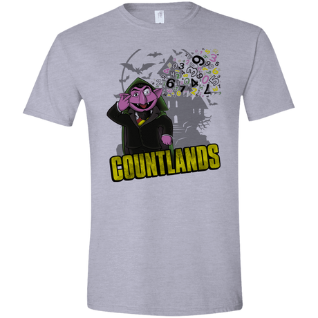 T-Shirts Sport Grey / X-Small COUNTLANDS Men's Semi-Fitted Softstyle