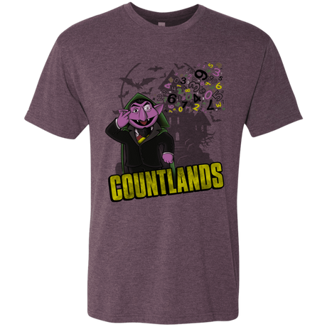 T-Shirts Vintage Purple / S COUNTLANDS Men's Triblend T-Shirt