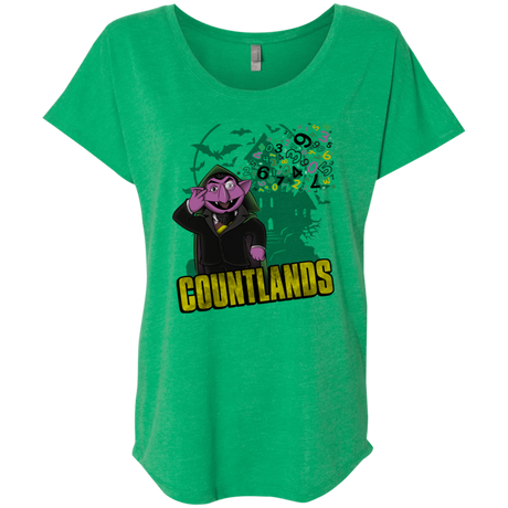 T-Shirts Envy / X-Small COUNTLANDS Triblend Dolman Sleeve