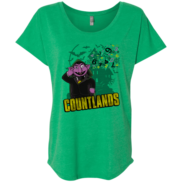 T-Shirts Envy / X-Small COUNTLANDS Triblend Dolman Sleeve