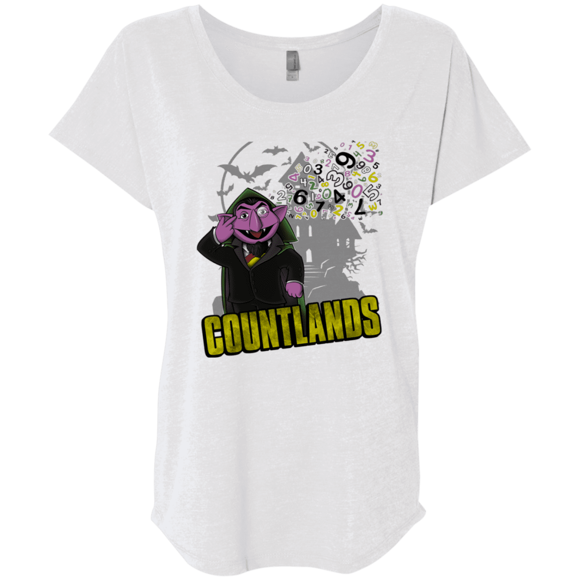 T-Shirts Heather White / X-Small COUNTLANDS Triblend Dolman Sleeve